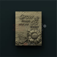 Thumbnail for SUNFLOWER AND BUTTERFLY SIGN 3D STL 3DWave