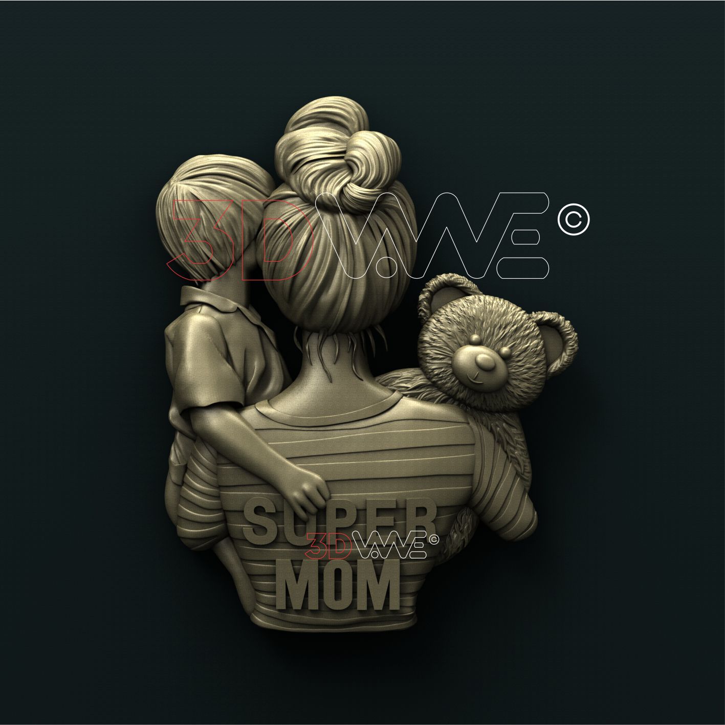 SUPER MOM 3D STL 3DWave