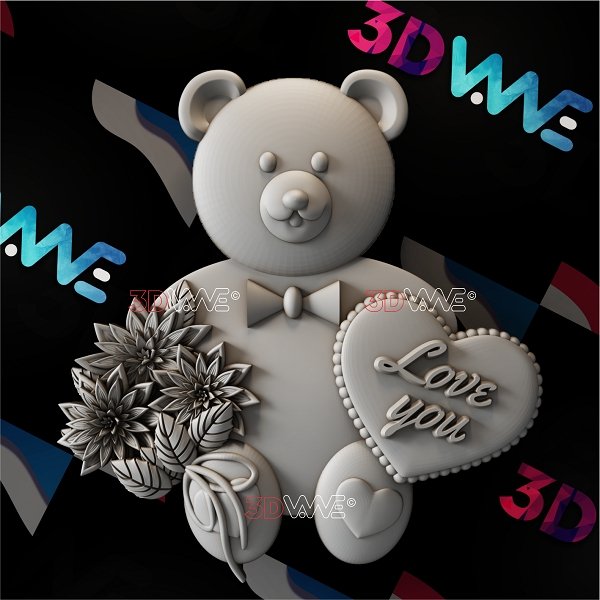 TEDDY BEAR 3d stl 3DWave.us