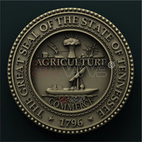 Thumbnail for TENNESSEE STATE SEAL 3D STL 3DWave