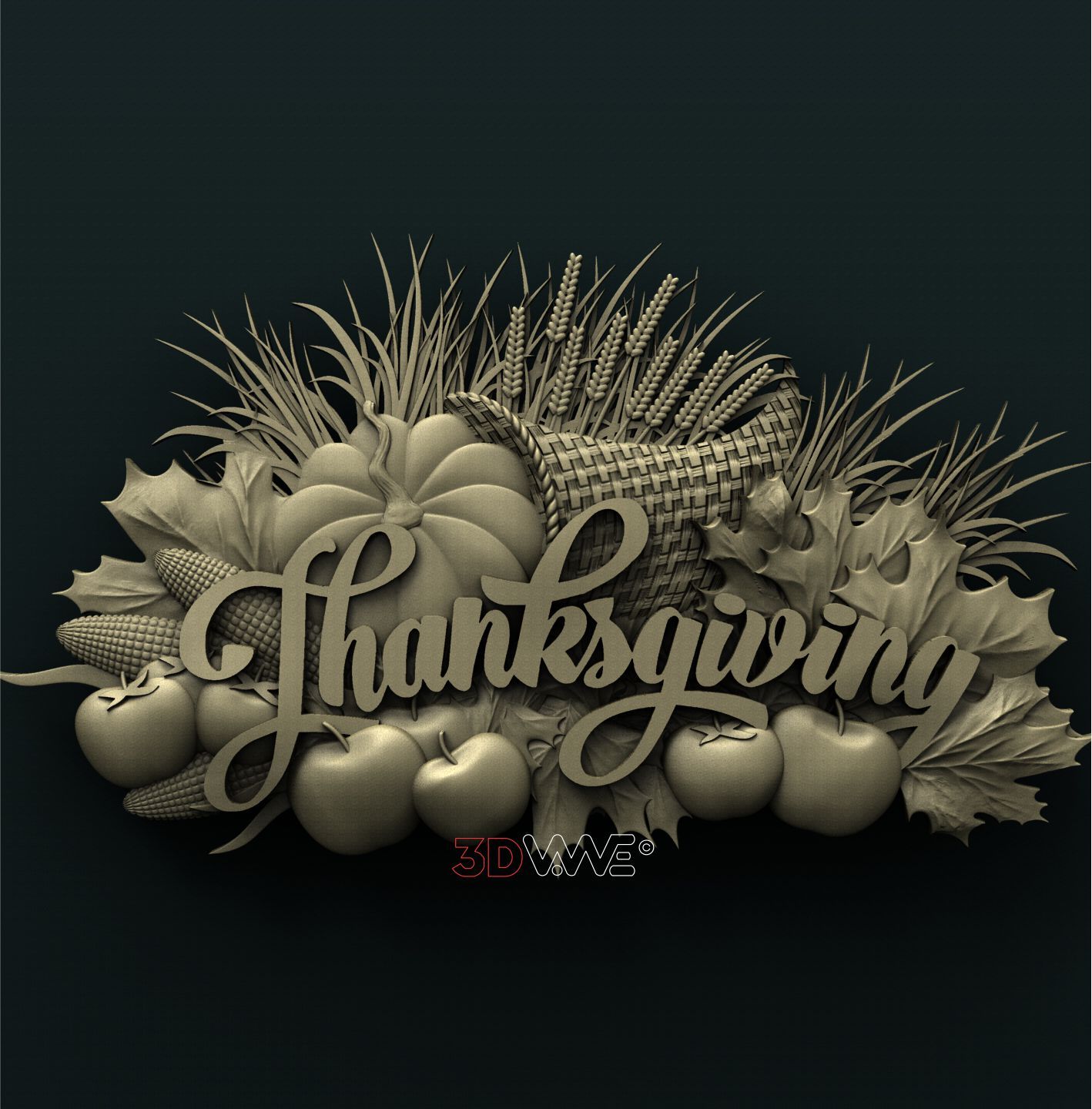 THANKSGIVING DAY 3D STL 3DWave