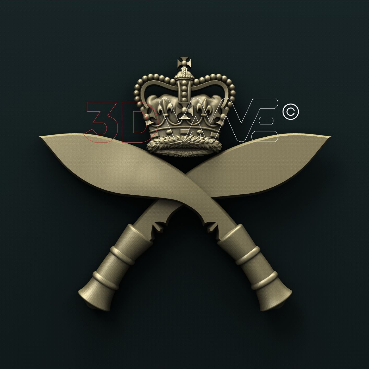 THE GURKHA REGIMENT, BRITISH ROYAL ARMY 3D STL 3DWave