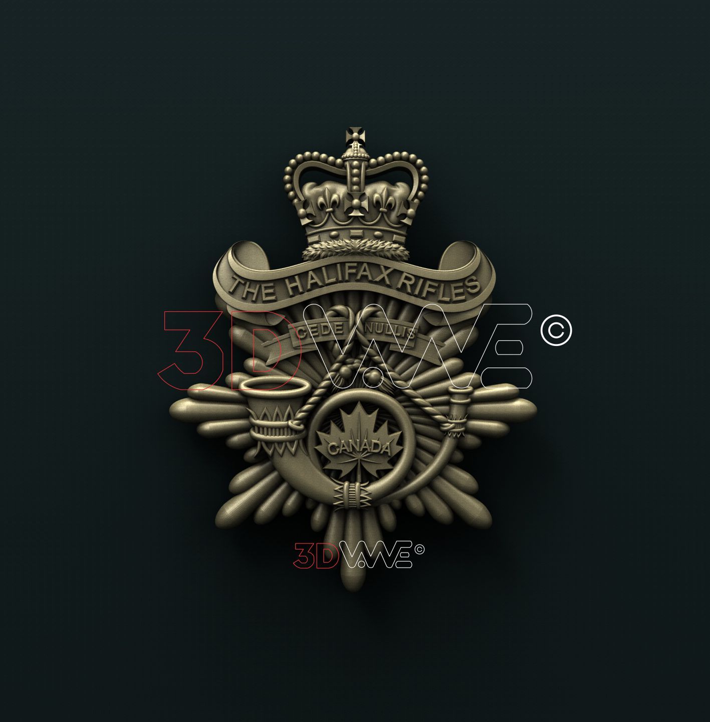 THE HALIFAX RIFLES REGIMENT, CANADA 3D STL 3DWave