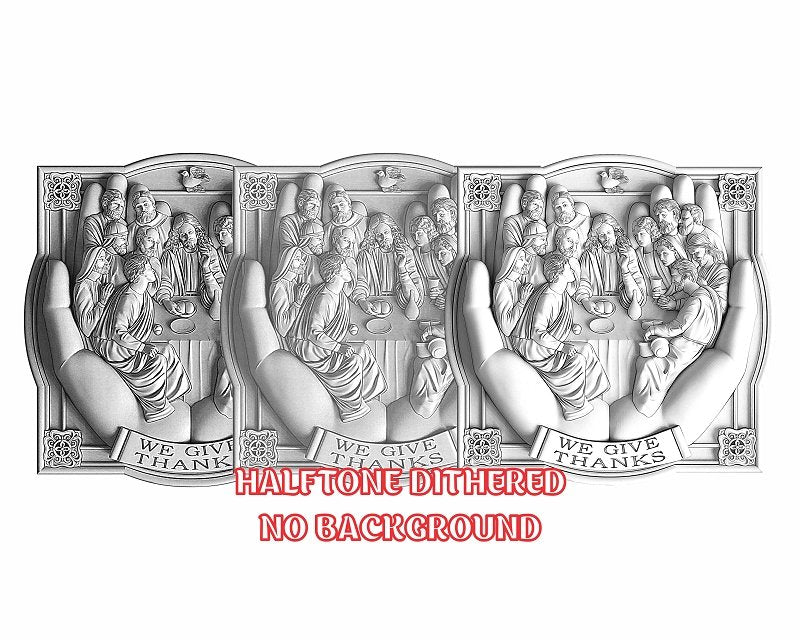 THE LAST SUPPER 3d illusion & laser-ready file 3DWave.us