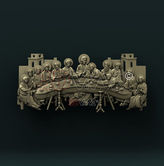 THE LAST SUPPER 3D STL 3DWave