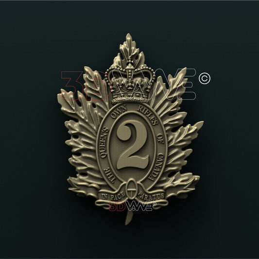 THE QUEEN'S OWN RIFLES OF CANADA 3d stl 3DWave