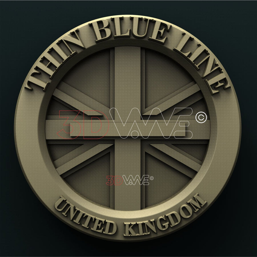 THIN BLUE LINE UK 3D STL 3DWave