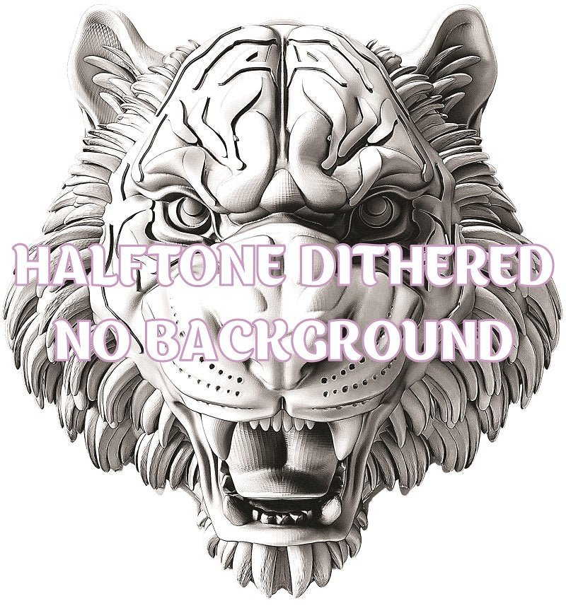 TIGER 3d illusion & laser - ready file 3DWave.us