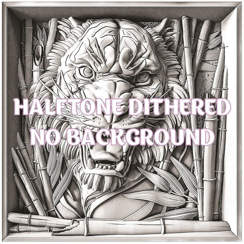 TIGER 3d illusion & laser - ready file 3DWave.us