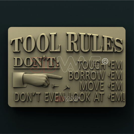 TOOL RULES 3D STL 3DWave