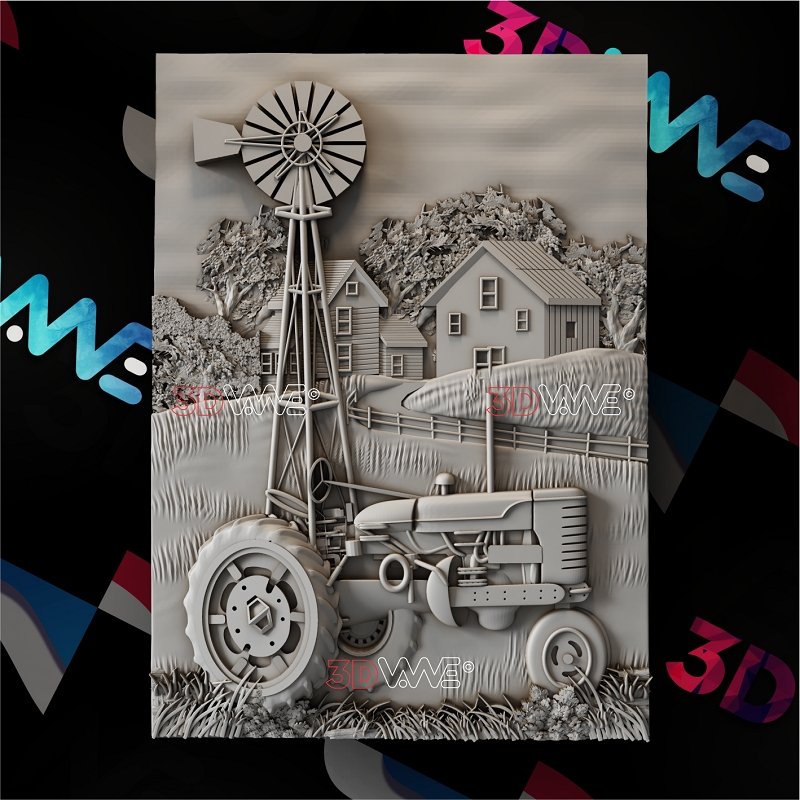 TRACTOR 3d stl 3DWave.us
