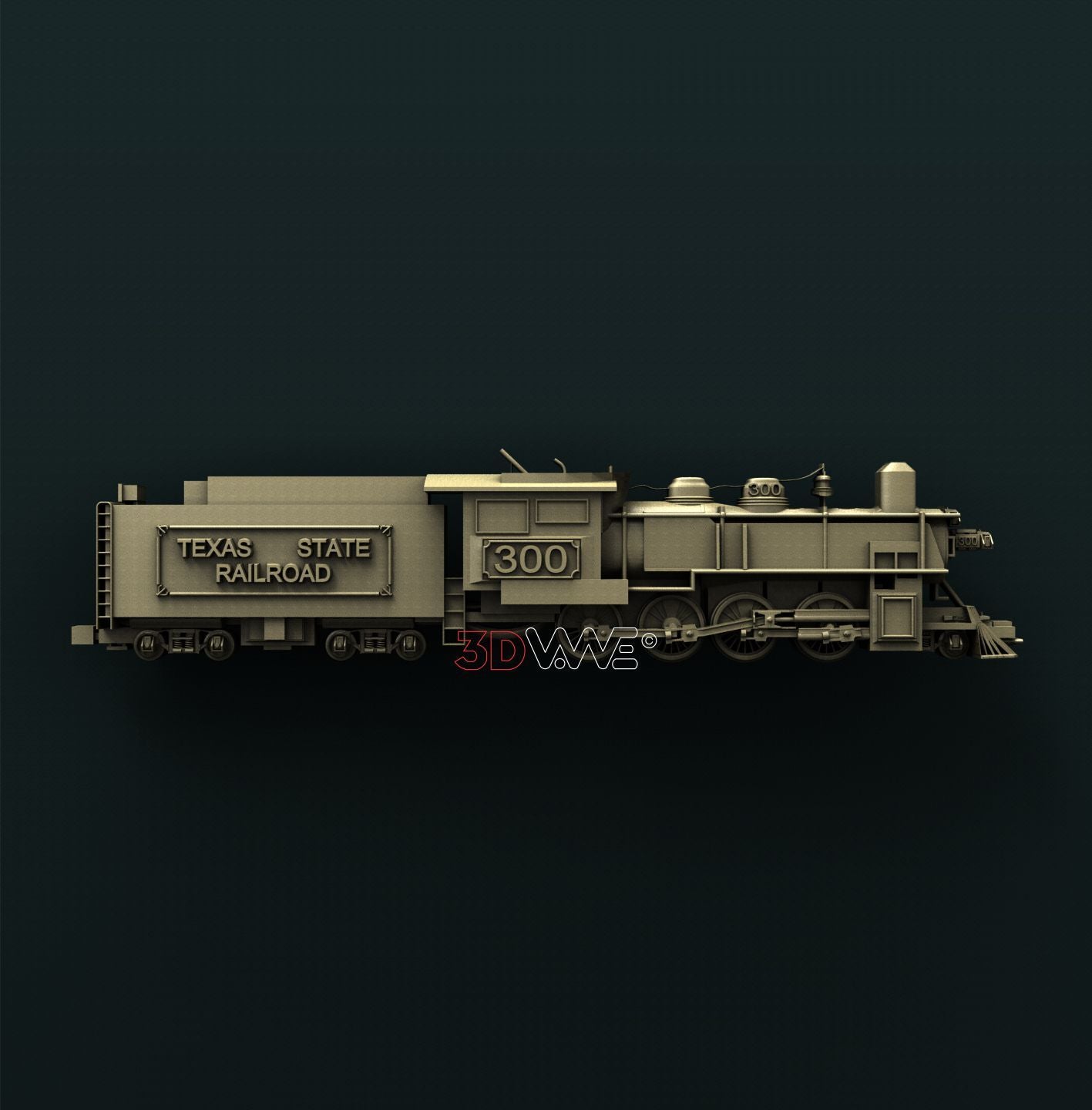 TRAIN 3D STL 3DWave