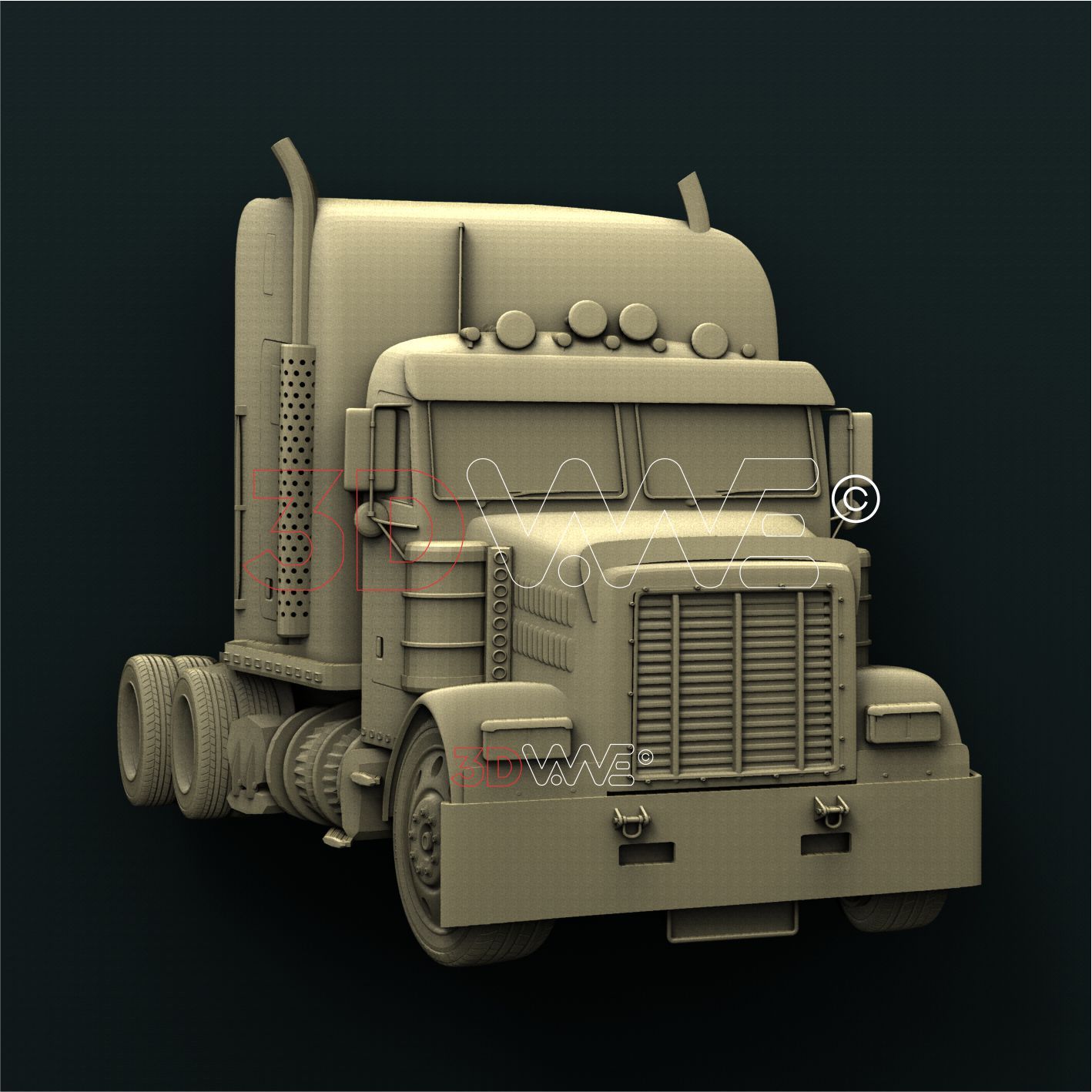 TRUCK 3D STL 3DWave