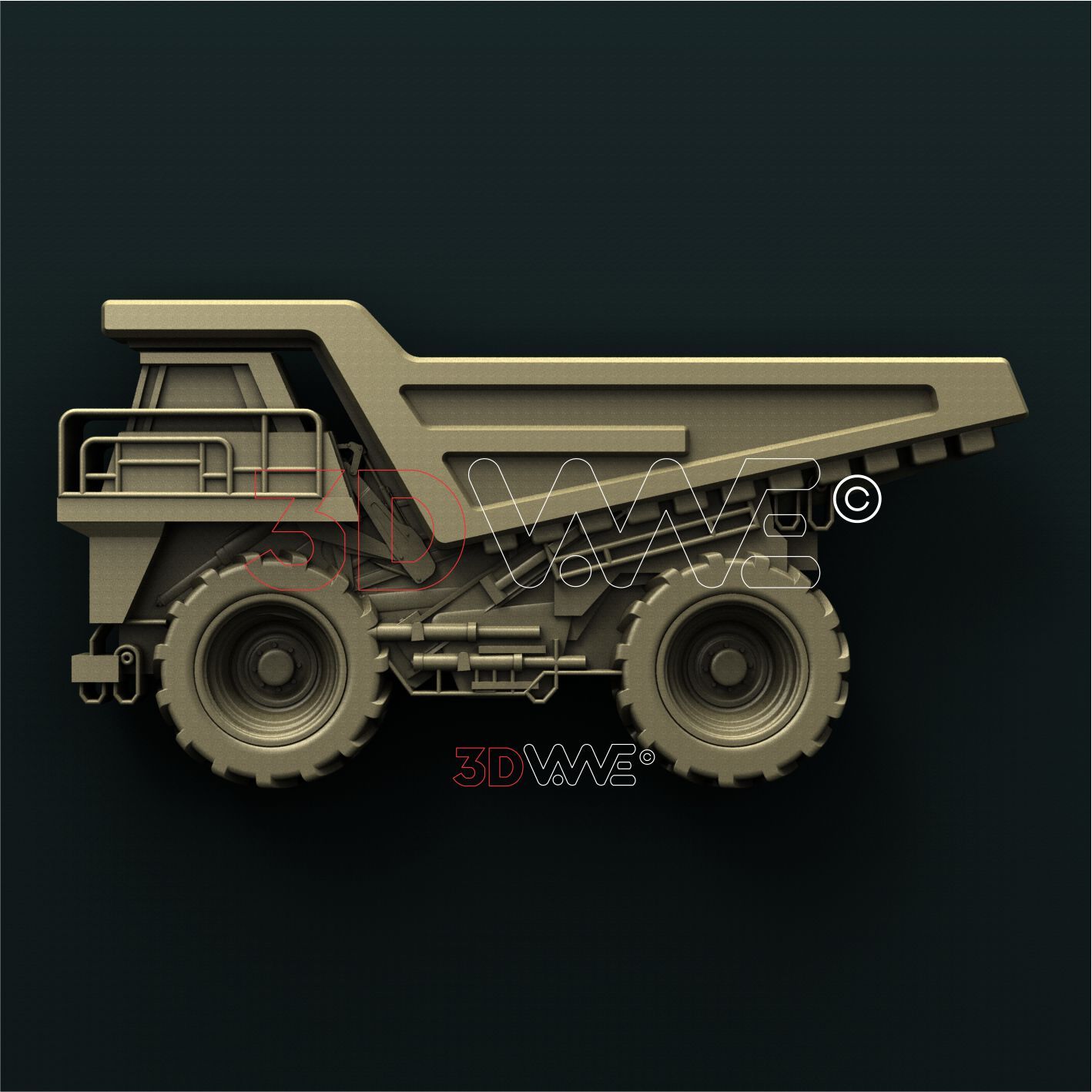 TRUCK 3D STL 3DWave