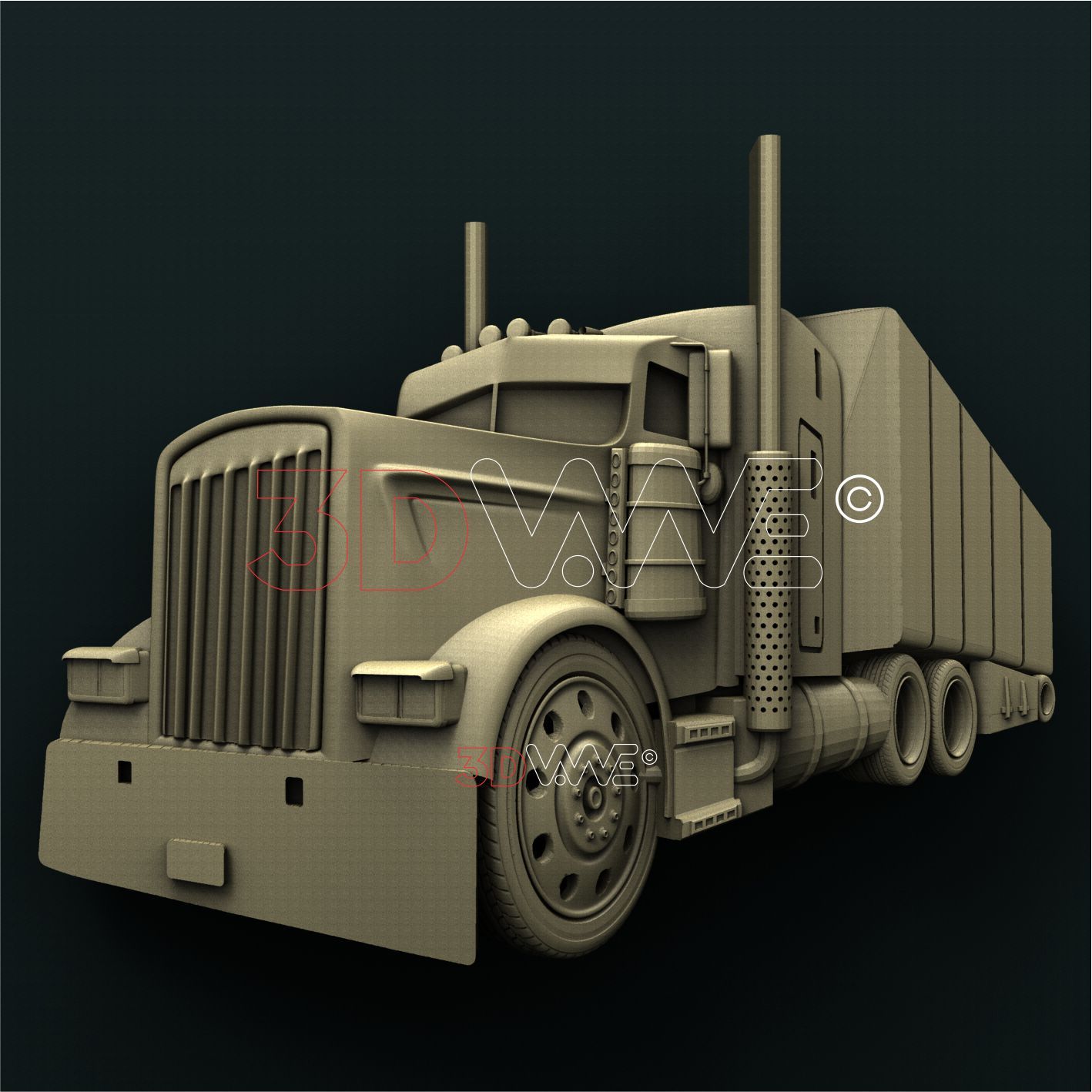 TRUCK 3D STL 3DWave