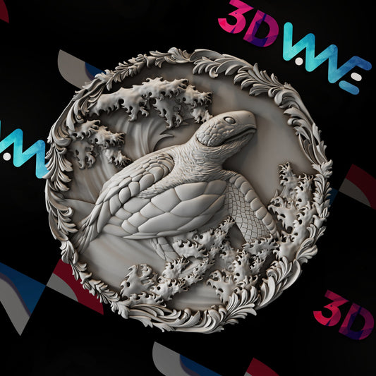 Turtle 3d stl - 3DWave.us
