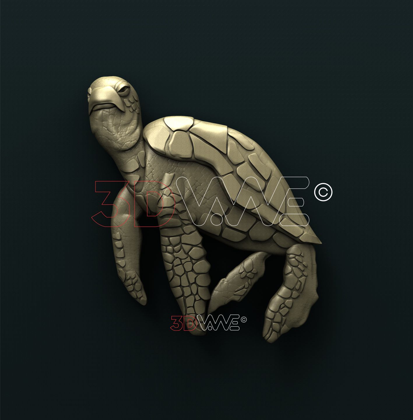 TURTLE 3D STL 3DWave