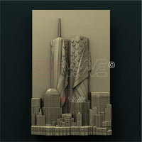 Thumbnail for TWIN TOWERS 3D STL 3DWave