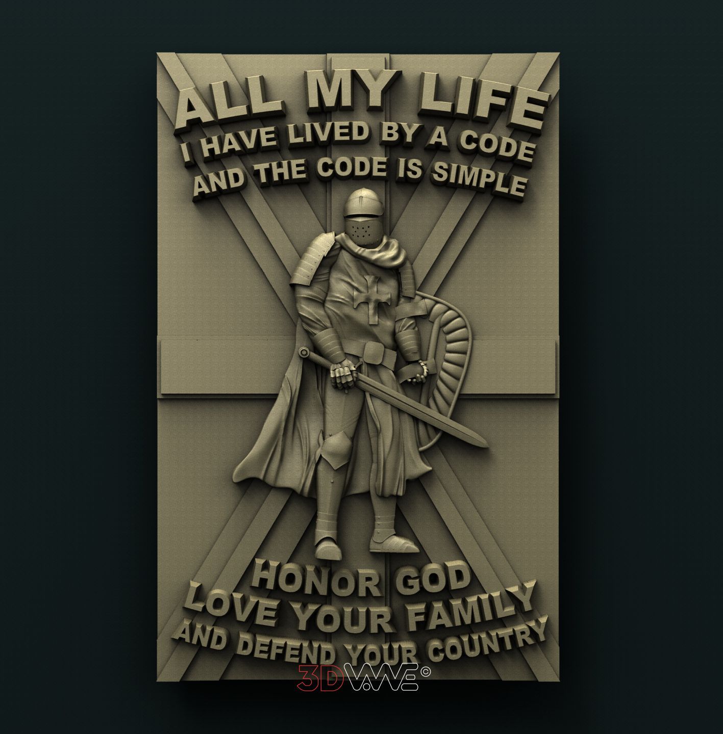 UK CRUSADERS 3D STL 3DWave