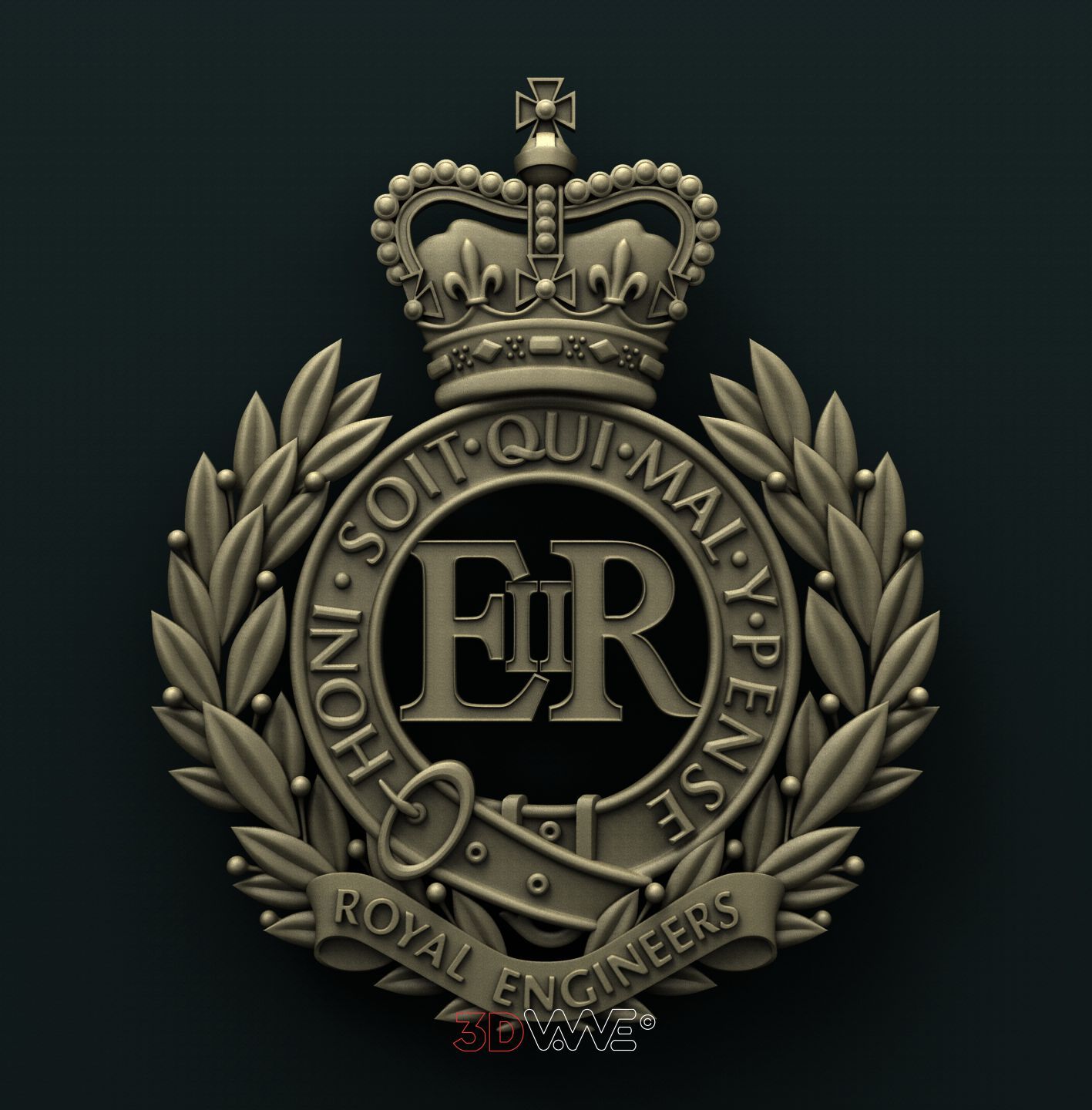 UK ROYAL ENGINEERS 3D STL 3DWave