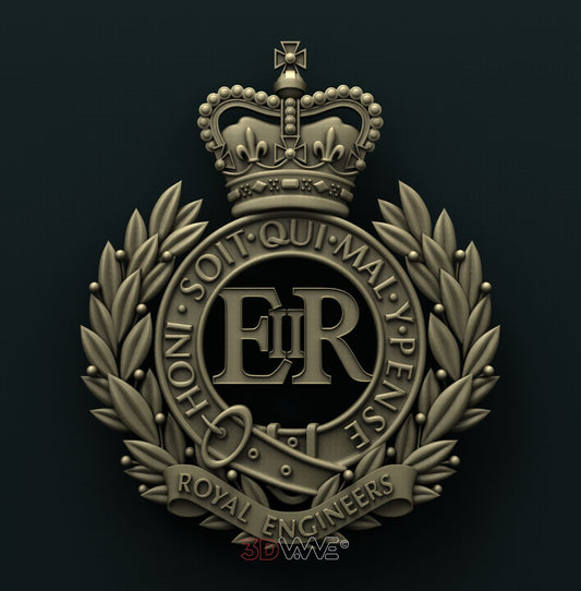 UK ROYAL ENGINEERS 3D STL 3DWave