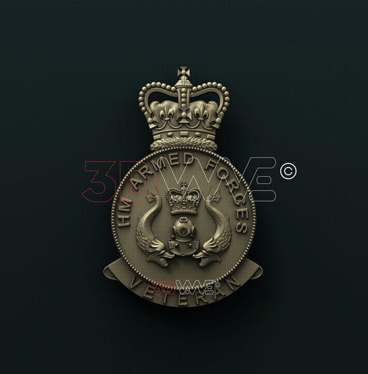UK ROYAL NAVY DIVER 3D STL 3DWave