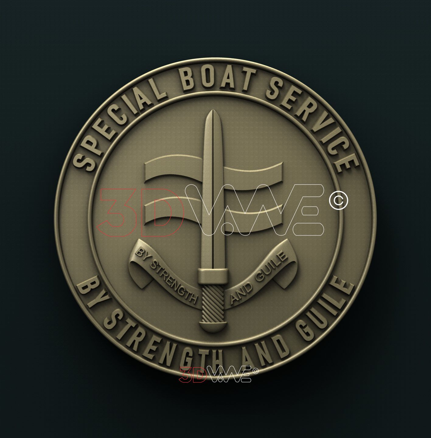 UK ROYAL NAVY SPECIAL BOAT SERVICE 3D STL 3DWave