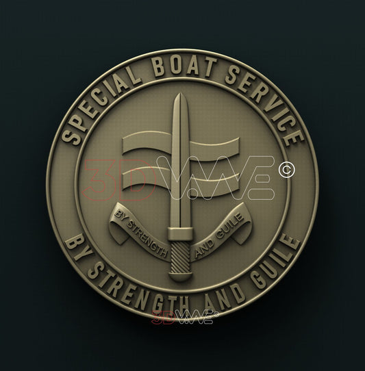 UK ROYAL NAVY SPECIAL BOAT SERVICE 3D STL 3DWave