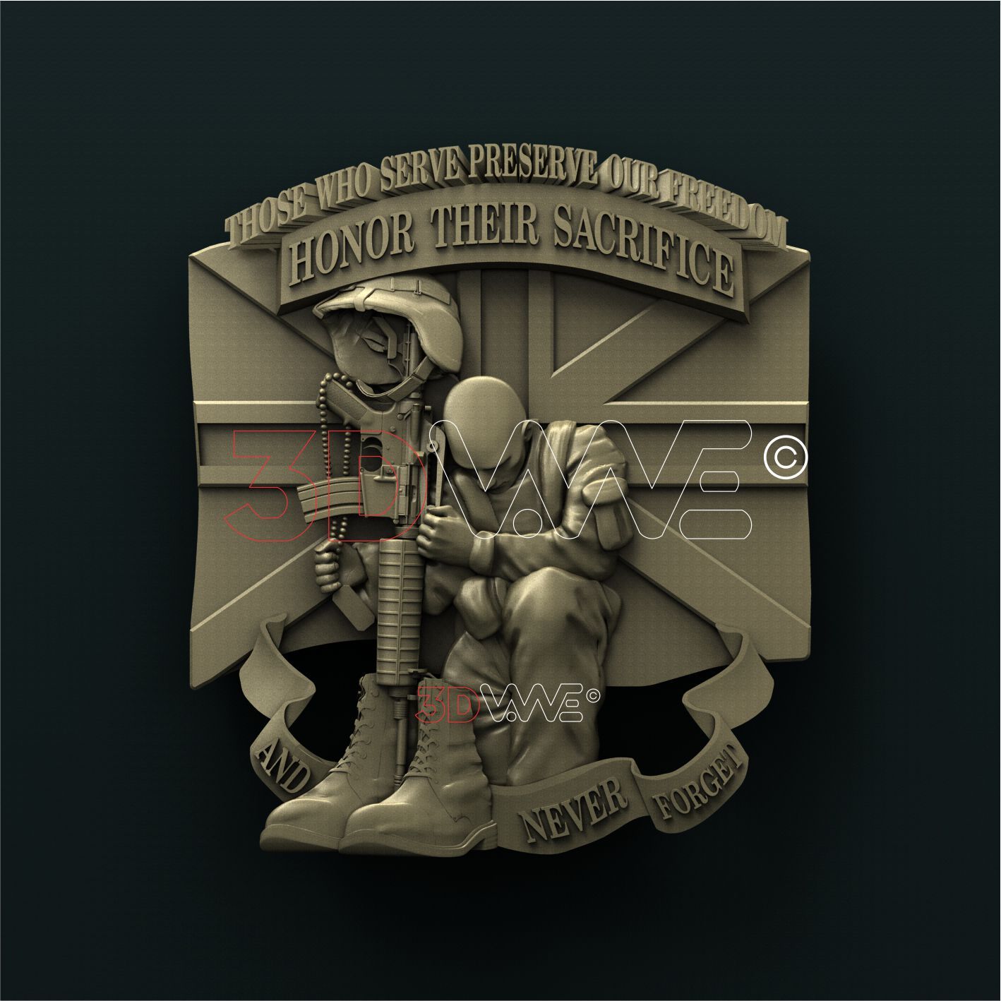 UK SOLDIER 3D STL 3DWave