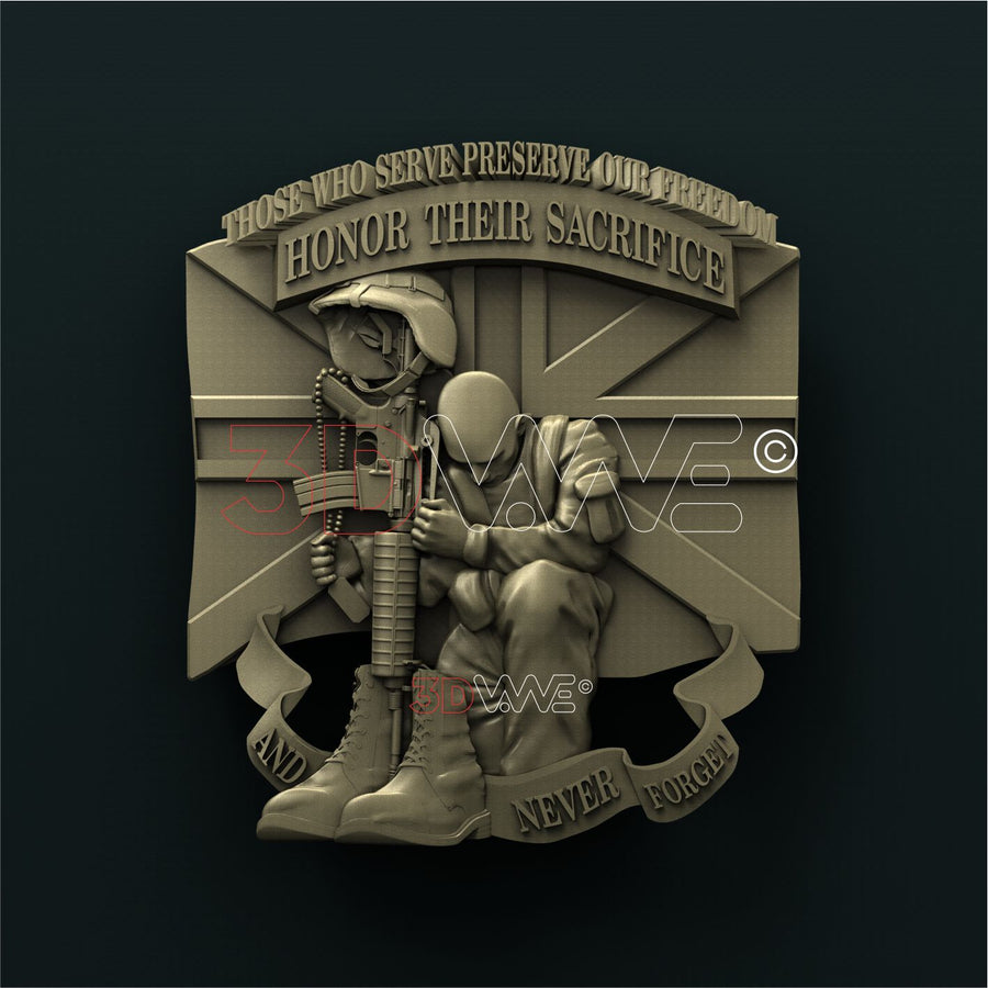 UK SOLDIER 3D STL 3DWave
