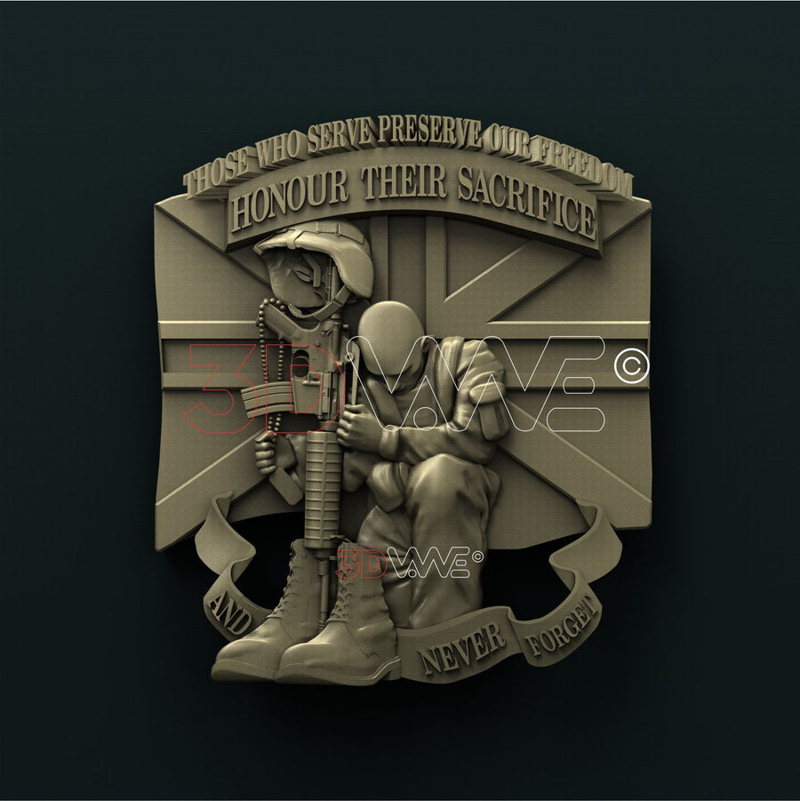 UK SOLDIER 3D STL 3DWave