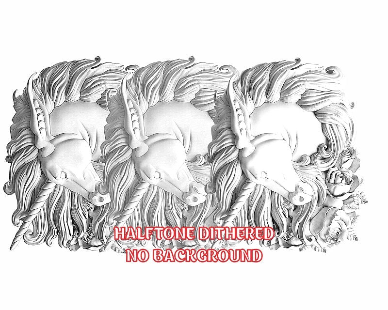 UNICORN 3d illusion & laser-ready files 3DWave.us