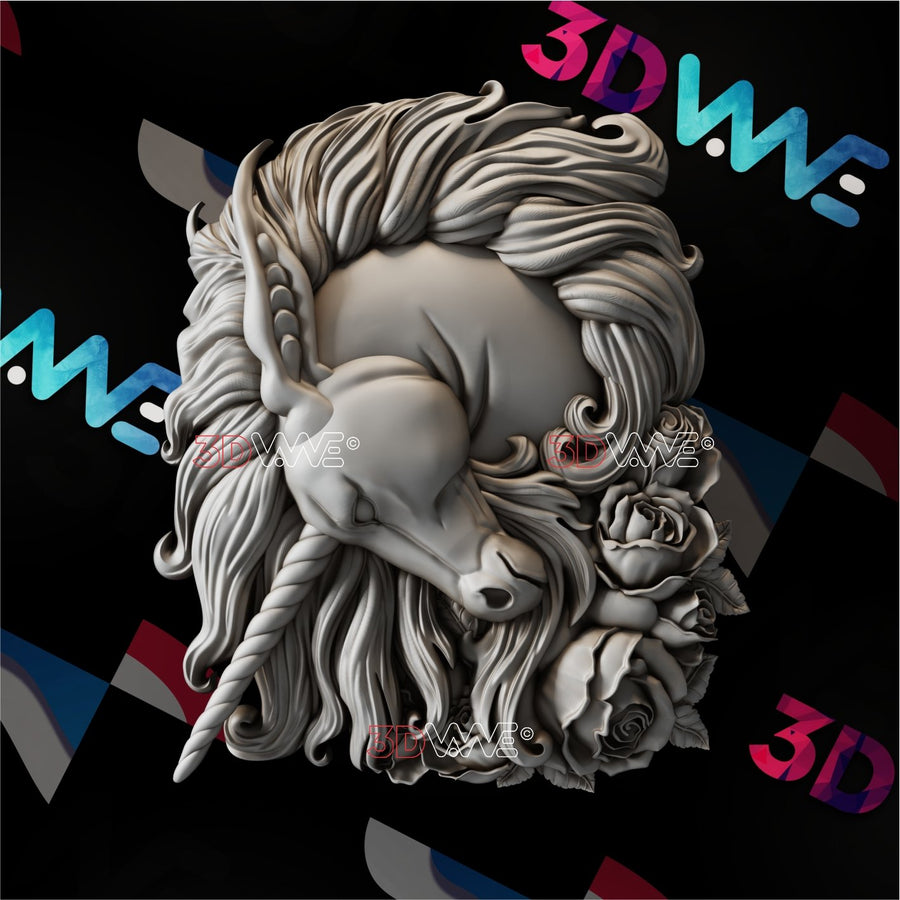 UNICORN 3d stl 3DWave.us