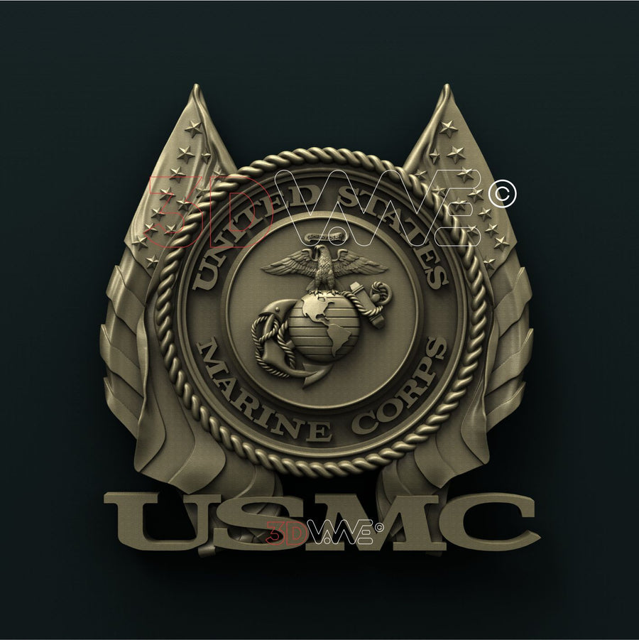 UNITED STATES MARINE CORPS 3D STL 3DWave