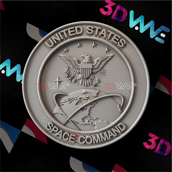 UNITED STATES SPACE COMMAND 3d stl 3DWave.us