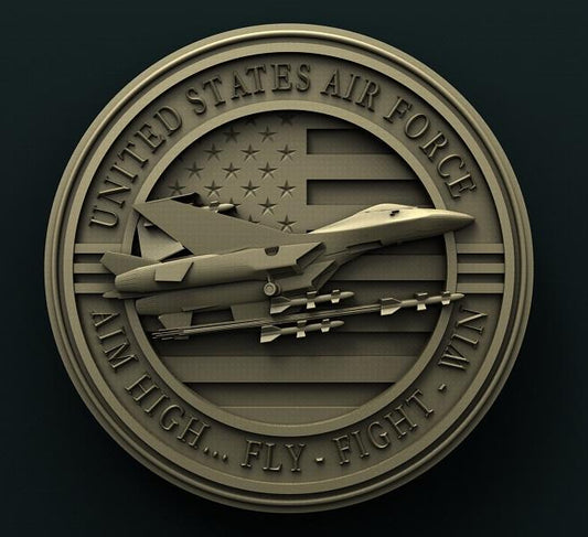 US AIR FORCE 3D STL 3DWave