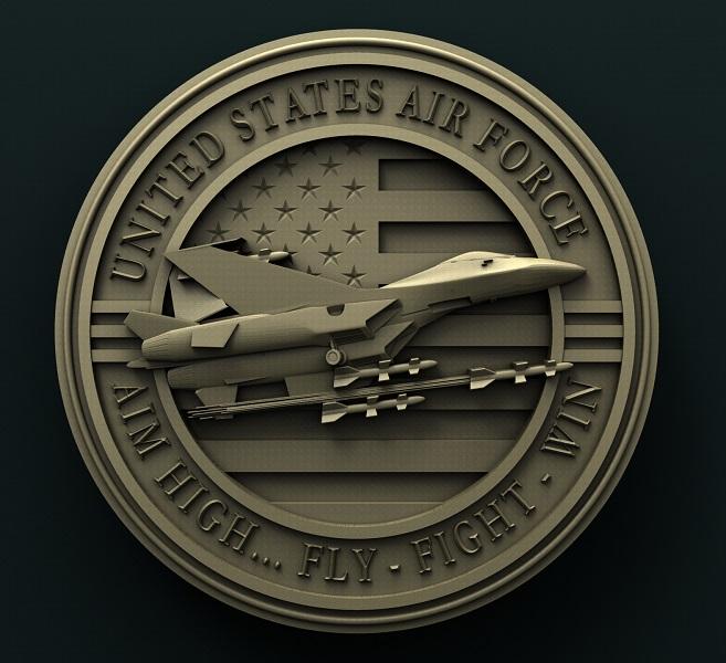 US AIR FORCE 3D STL 3DWave