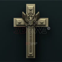 Thumbnail for US AIR FORCE CROSS 3D STL 3DWave