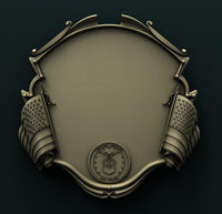 Thumbnail for US AIR FORCE PLAQUE 3D STL 3DWave