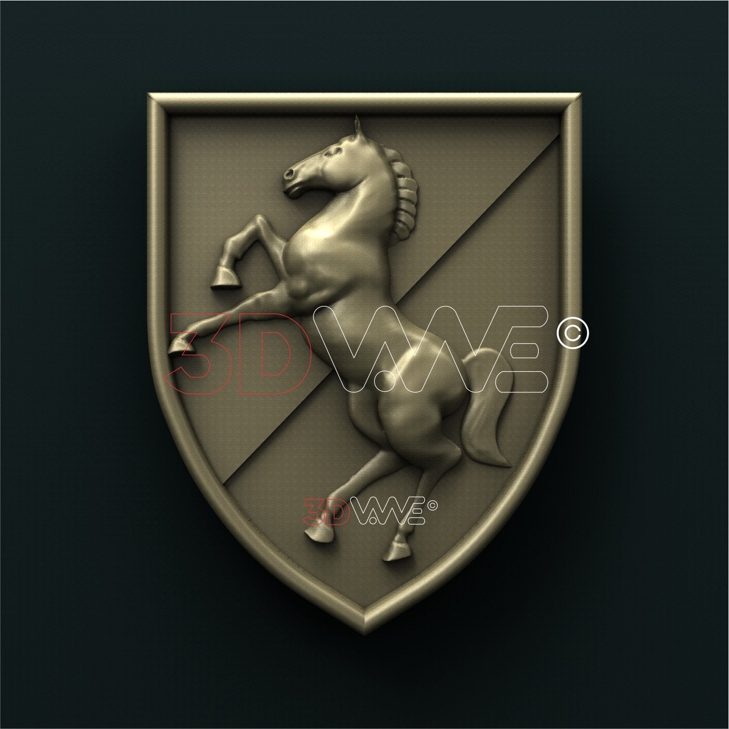 US ARMY, 11th ARMORED CAVALRY 3D STL 3DWave