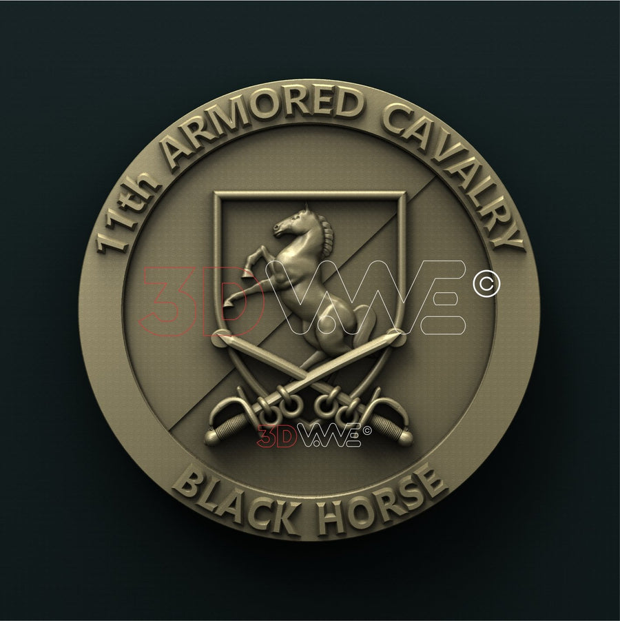 US ARMY, 11th ARMORED CAVALRY 3D STL 3DWave