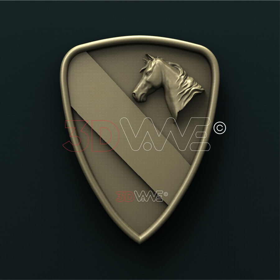 US ARMY, 1st CAVALRY DIVISION 3D STL 3DWave