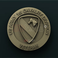 Thumbnail for US ARMY, 1st CAVALRY DIVISION VETERAN 3D STL 3DWave