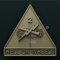 Thumbnail for US ARMY 2nd ARMORED DIVISION 3D STL 3DWave