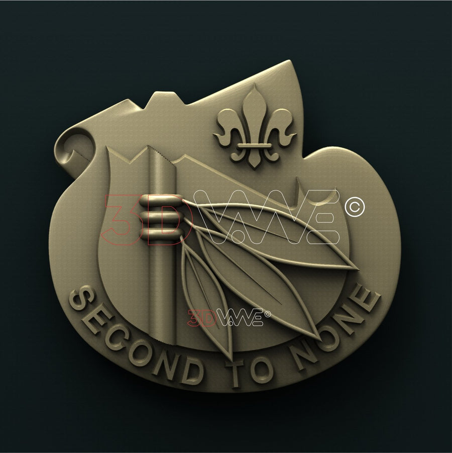 US ARMY 2nd INFANTRY DIVISION 3D STL 3DWave