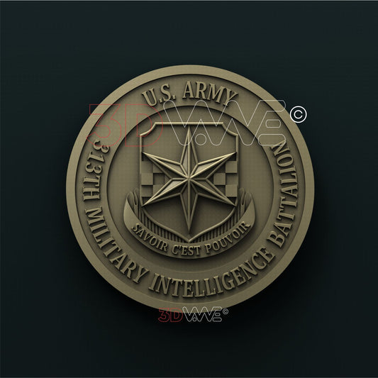 US ARMY, 313th MILITARY INTELLIGENCE BATTALION 3D STL 3DWave
