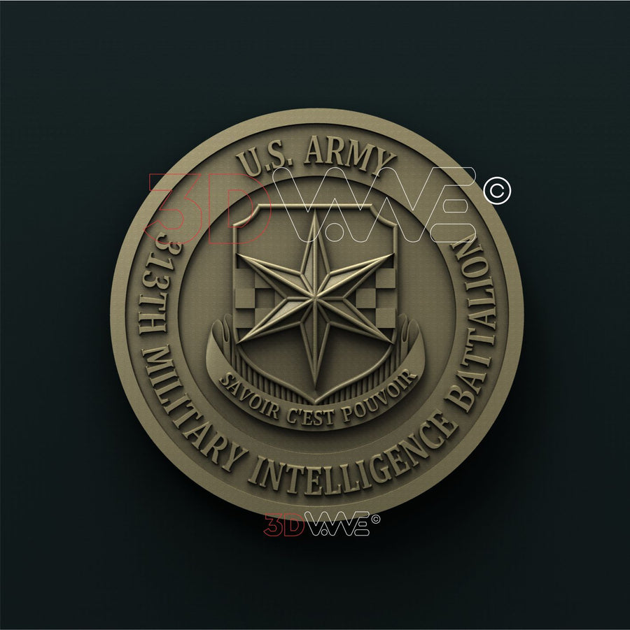 US ARMY, 313th MILITARY INTELLIGENCE BATTALION 3D STL 3DWave