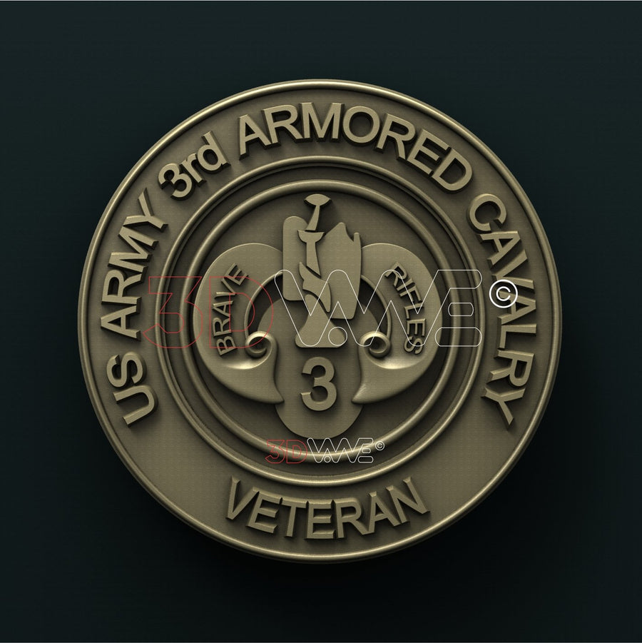 US ARMY 3d ARMORED CAVALRY 3D STL 3DWave