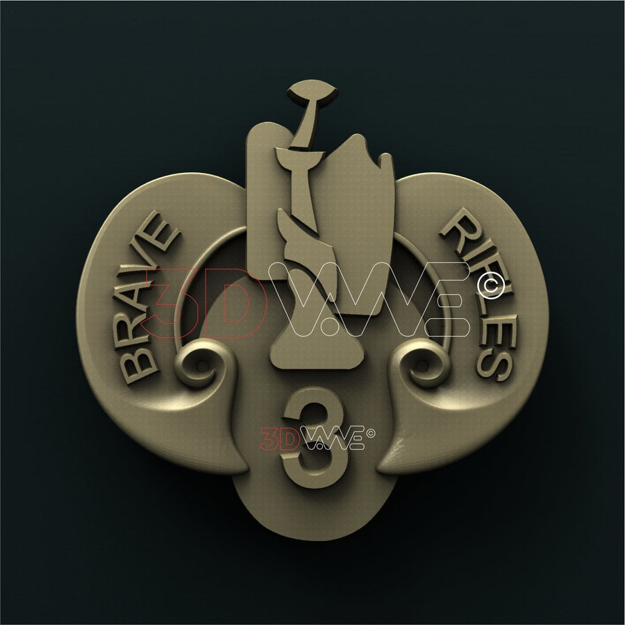 US ARMY 3d ARMORED CAVALRY 3D STL 3DWave