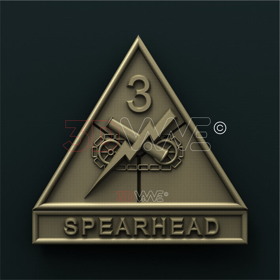 US ARMY, 3rd ARMORED DIVISION 3D STL 3DWave